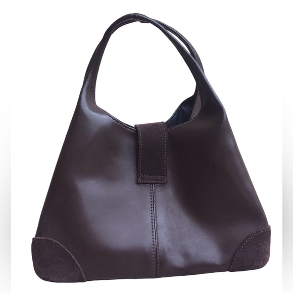 Tiffany & Fred Brown Leather & Suede Hobo With Buckle Detail - Picture 3 of 13